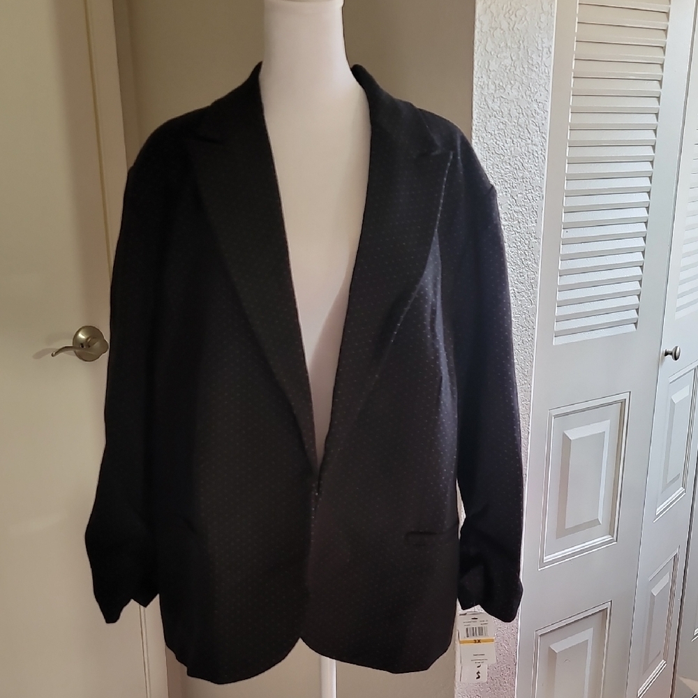 Amanda+Chelsea Women's Stretchy Black Blazer Size 3x